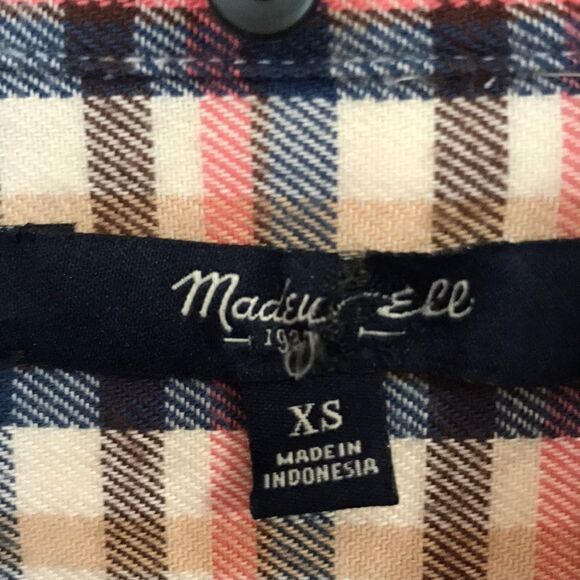 ❤️Madewell  Women’s Flannel Shirt XS - Picture 2 of 4